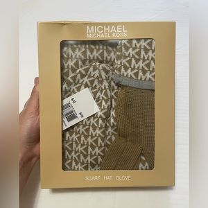 Michael Kors Scarf Hat Glove Set